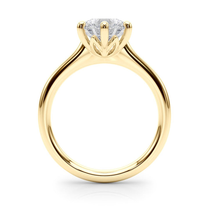2.00CT 14K Round Brilliant Solitaire with Fancy 6 Claw Setting - Engagement rings - Design Jewellers Edmonton