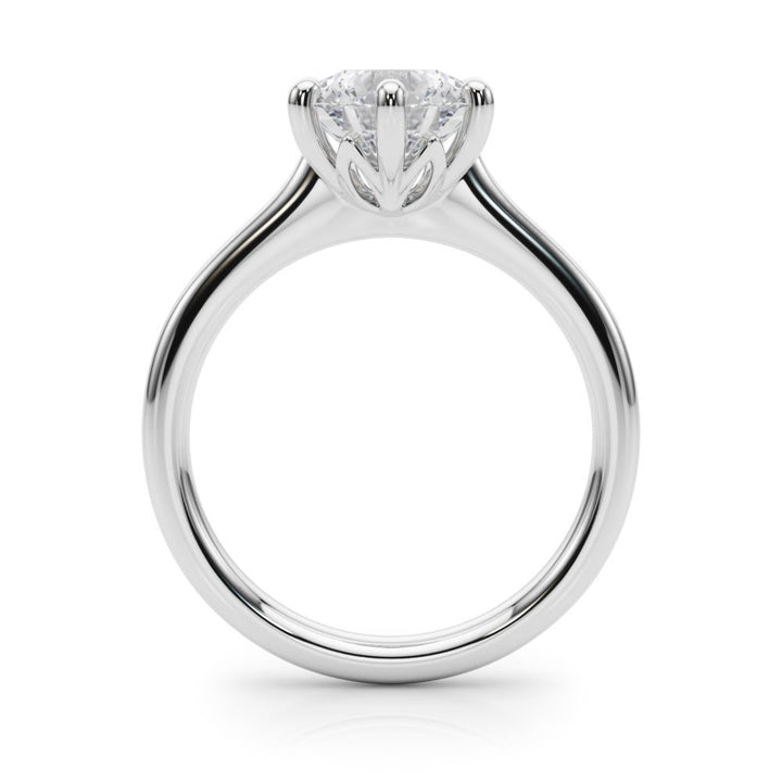2.00CT 14K Round Brilliant Solitaire with Fancy 6 Claw Setting - Engagement rings - Design Jewellers Edmonton