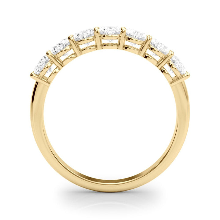 2.00CTW 14K Gold 7 Stone Oval Diamond Band - Diamond Ring - Design Jewellers Edmonton