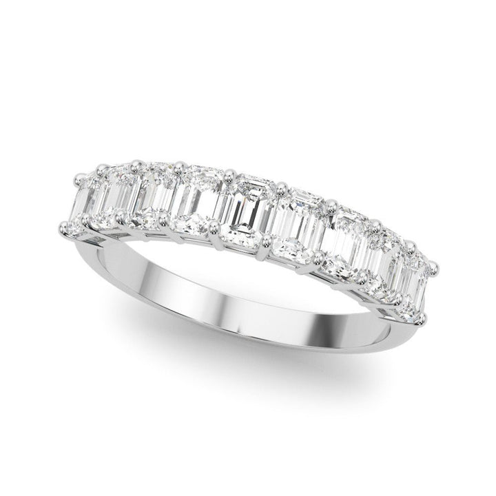2.00CTW 14K Gold 9 Stone Emerald Cut Diamond Band - Diamond Ring - Design Jewellers Edmonton