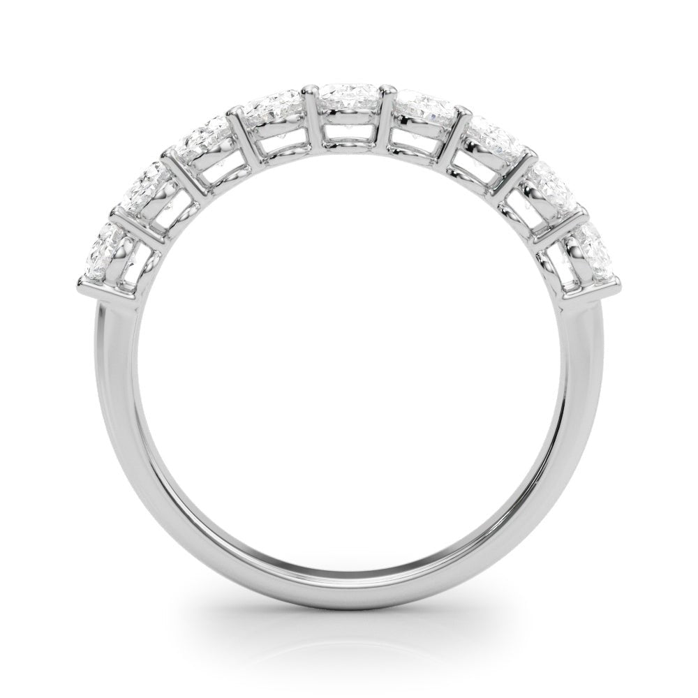 2.00CTW 14K Gold 9 Stone Oval Diamond Band - Diamond Ring - Design Jewellers Edmonton