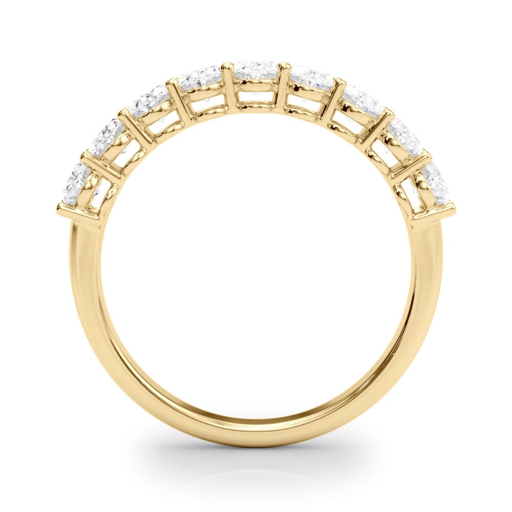2.00CTW 14K Gold 9 Stone Oval Diamond Band - Diamond Ring - Design Jewellers Edmonton