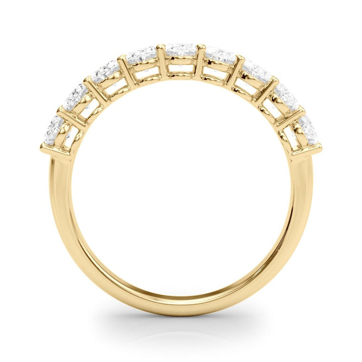 2.00CTW 14K Gold 9 Stone Oval Diamond Band - Diamond Ring - Design Jewellers Edmonton