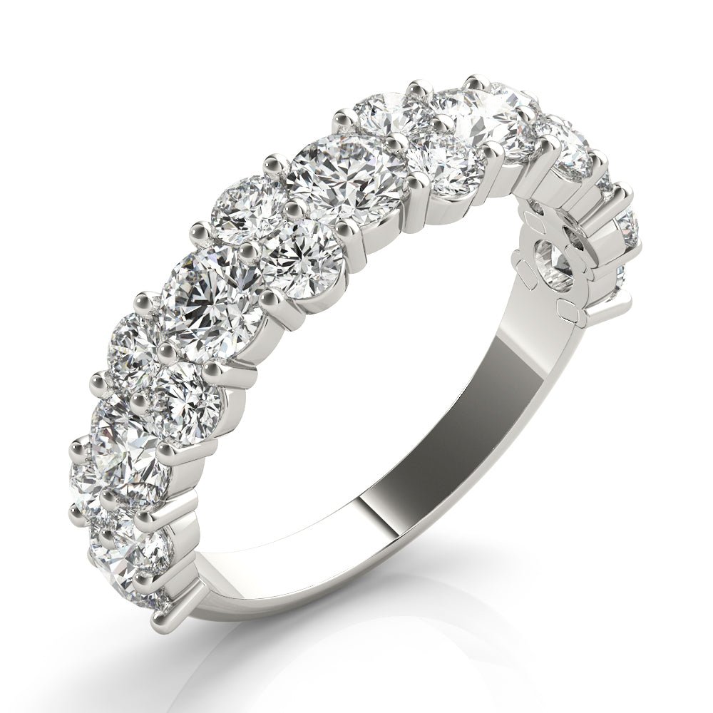 2.18CT Shared Prong Wedding Ring - Wedding Band - Design Jewellers Edmonton