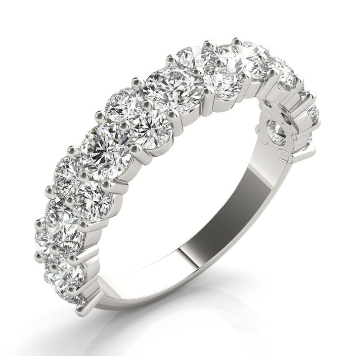 2.18CT Shared Prong Wedding Ring - Wedding Band - Design Jewellers Edmonton