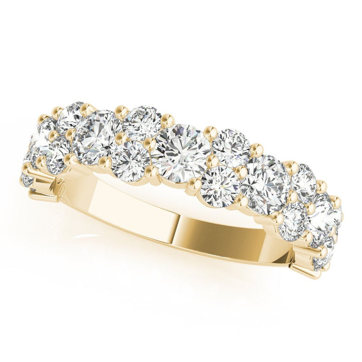 2.18CT Shared Prong Wedding Ring - Wedding Band - Design Jewellers Edmonton