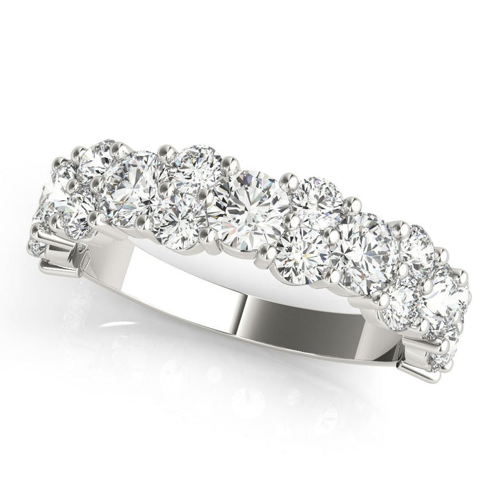 2.18CT Shared Prong Wedding Ring - Wedding Band - Design Jewellers Edmonton