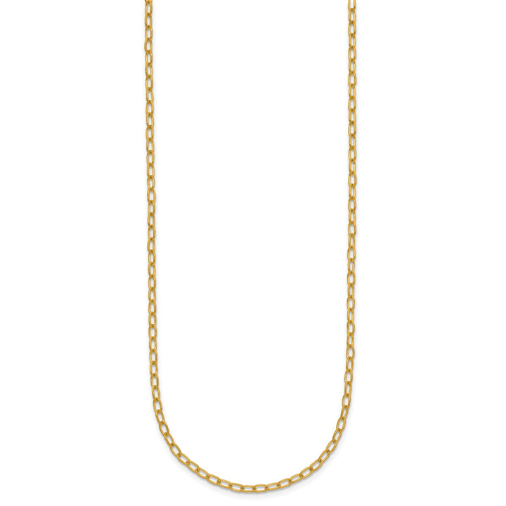 Gold 2.45mm Cable Necklace, 16"