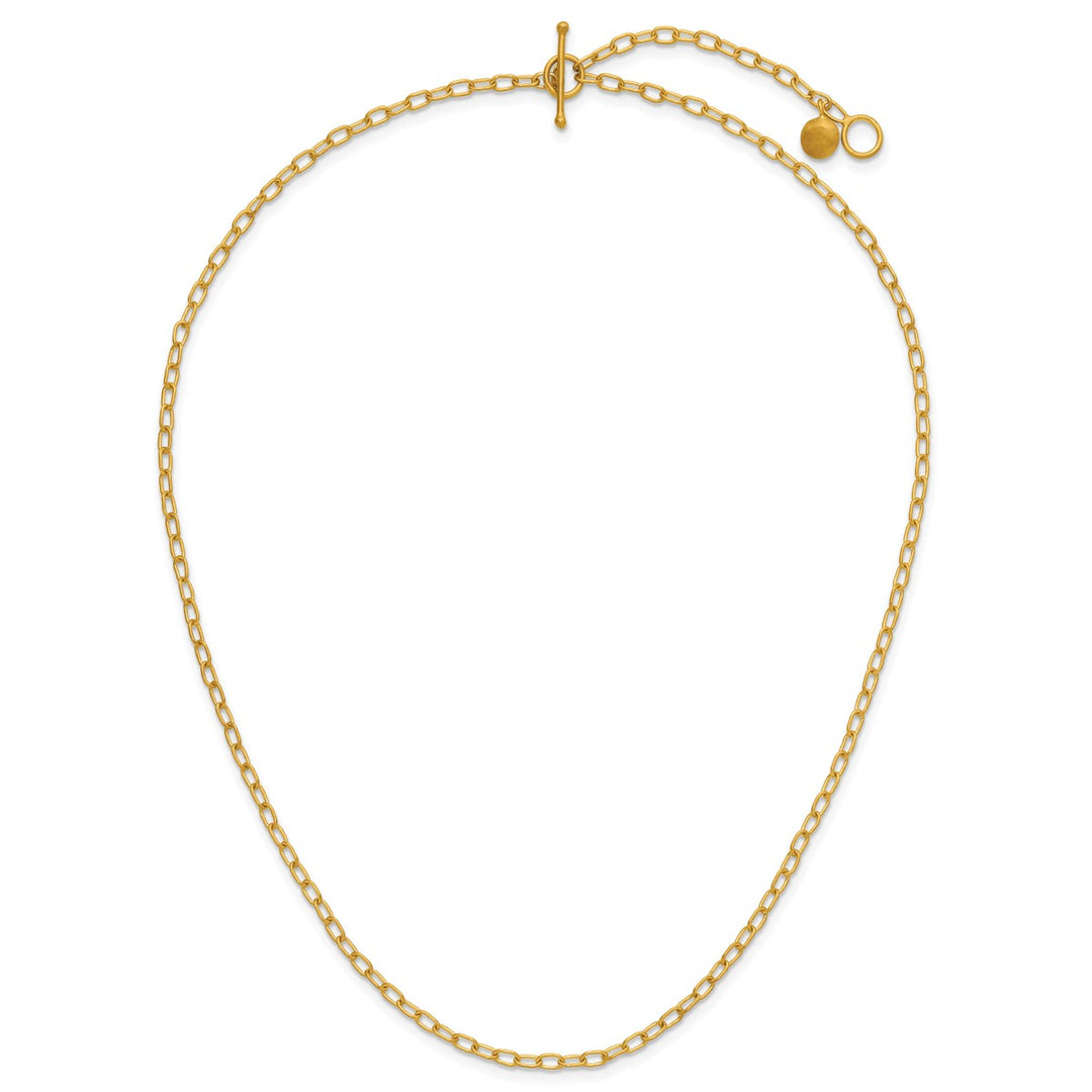 Gold 2.45mm Cable Necklace, 16