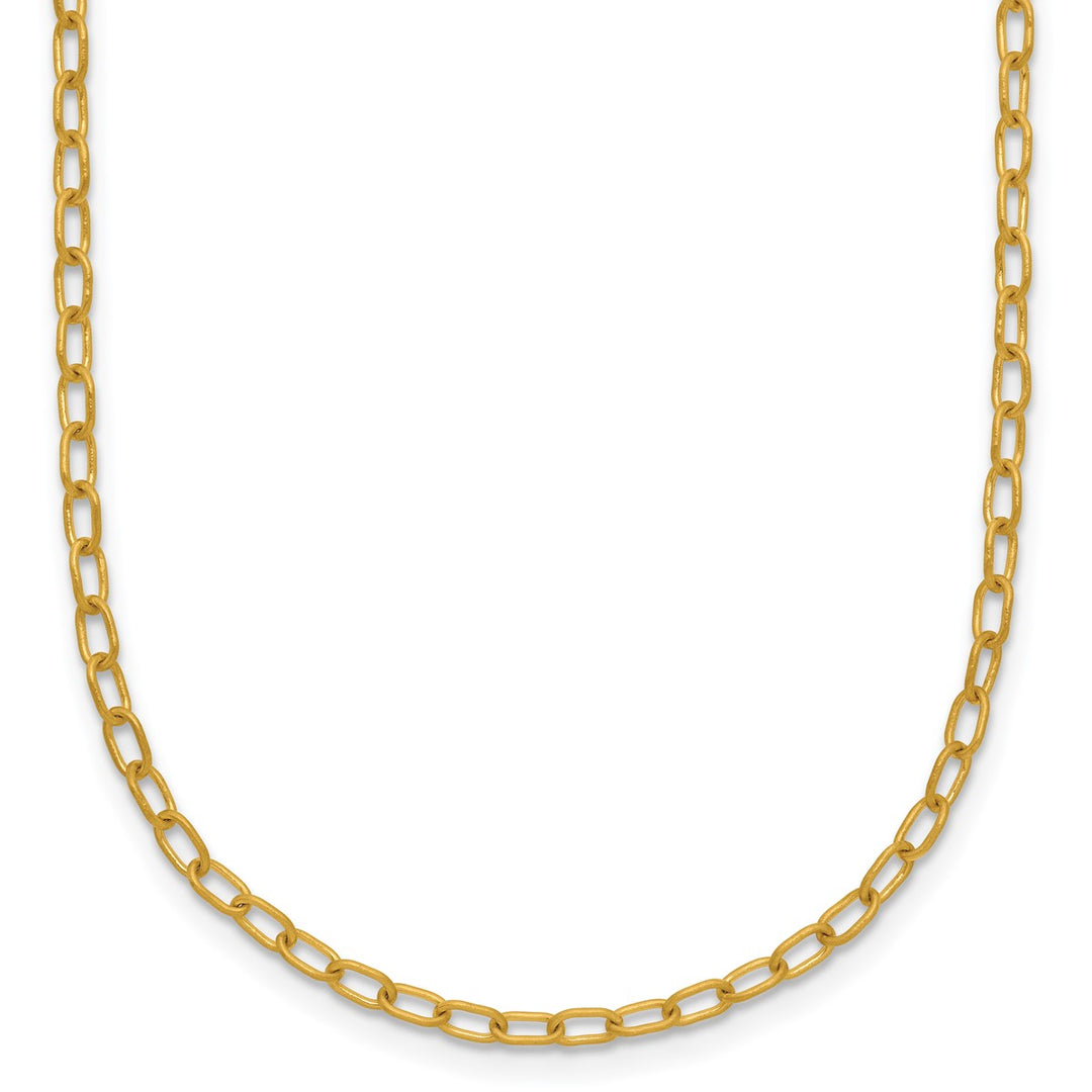 Gold 2.45mm Cable Necklace, 16