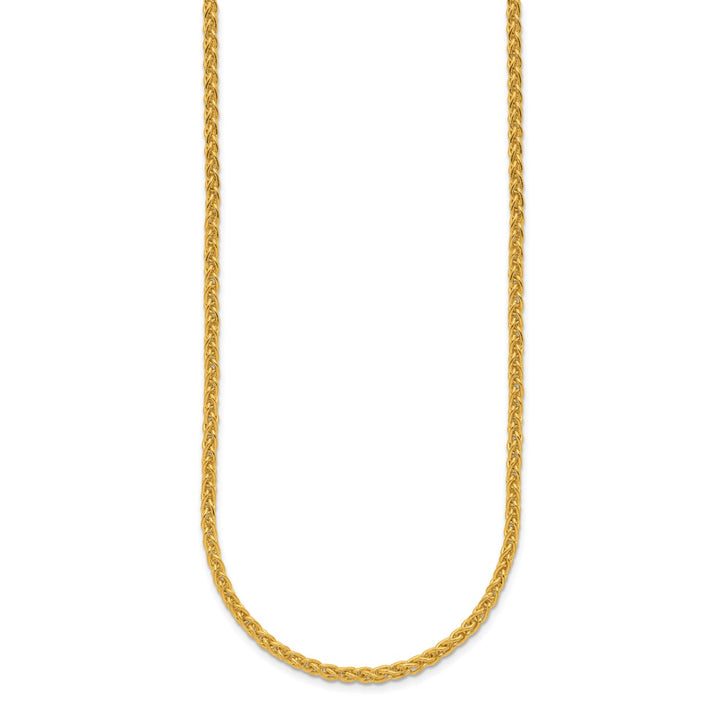 Gold 2.5mm Spiga (Wheat) Chain, 18"