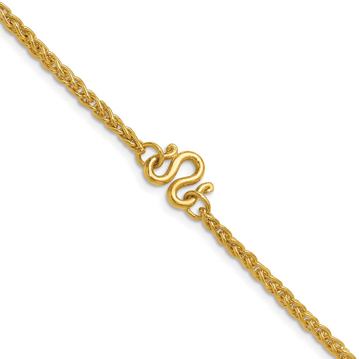Gold 2.5mm Spiga (Wheat) Chain, 18"