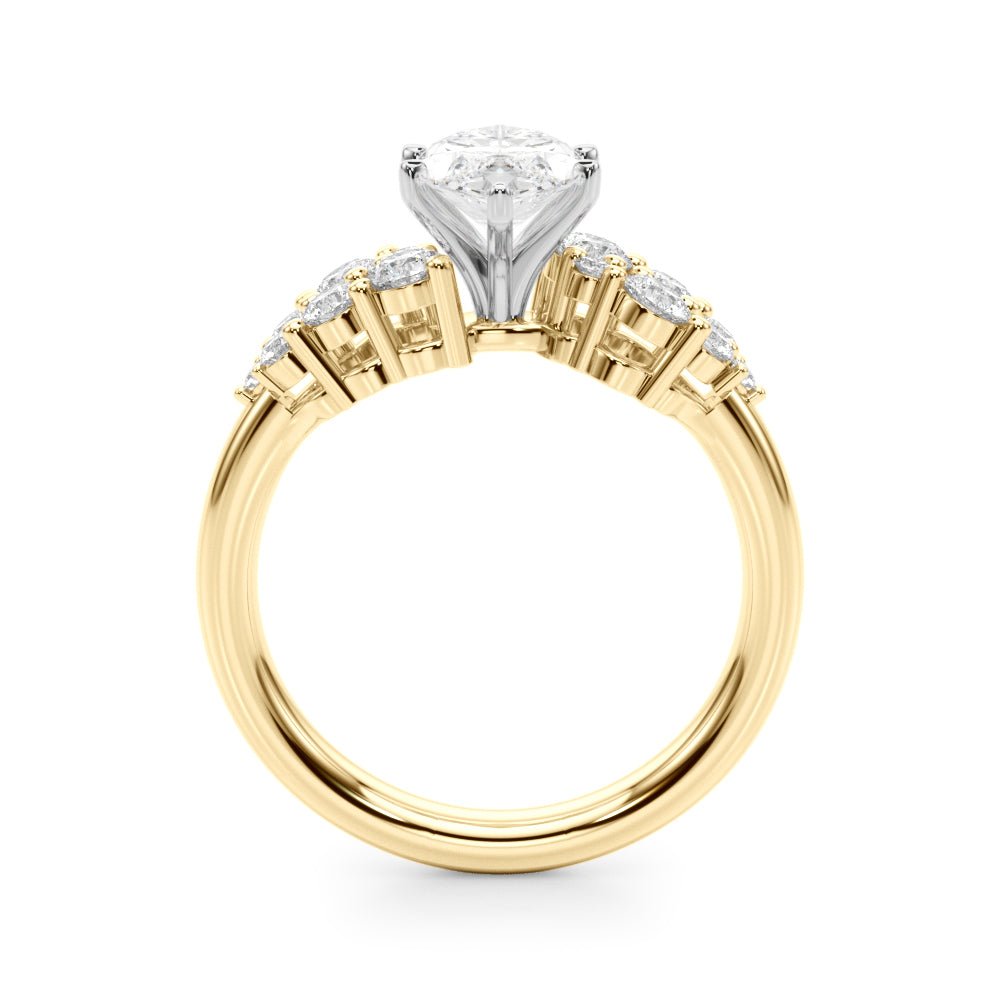 2.50CT 14K Marquise Diamond Ring With Additional Round Diamonds - Engagement rings - Design Jewellers Edmonton