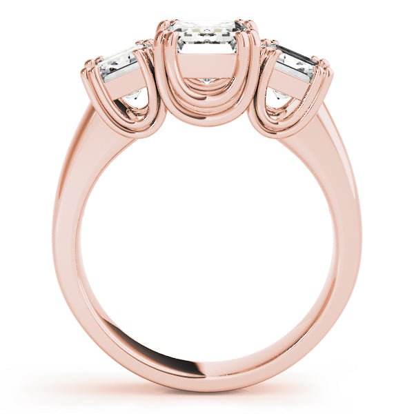 2.75CTW 14K Gold Ladies 3 Stone Past, Present, Emerald Cut Diamond Ring - Past, Present, Future - Design Jewellers Edmonton