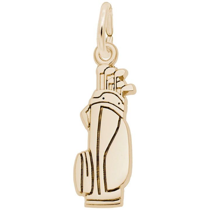 Flat Golf Bag Charm - View 1