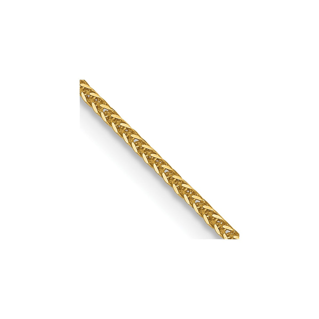 Gold 0.8mm Spiga (Wheat) Chain, 22"