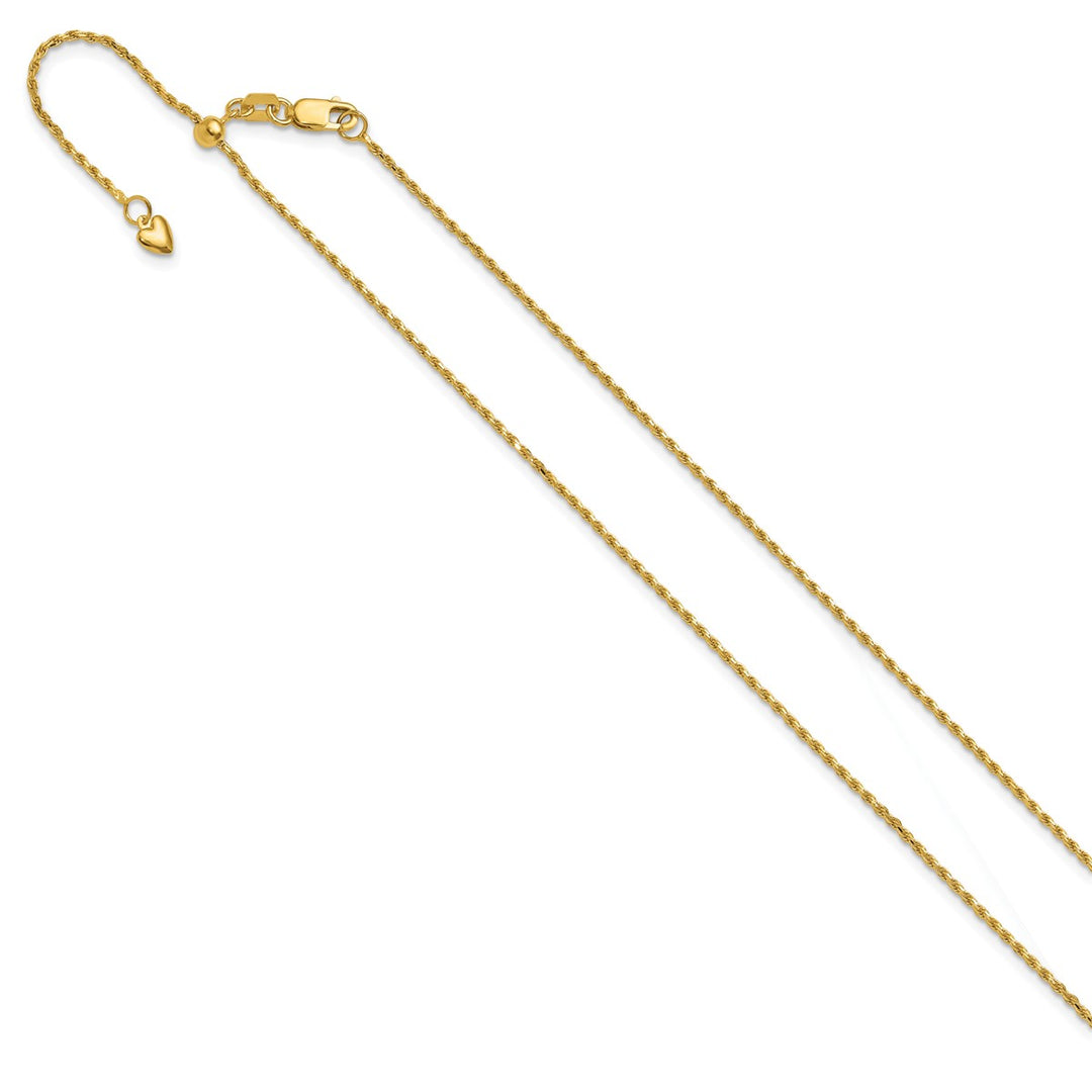 Gold 1.2mm Rope Chain, 22