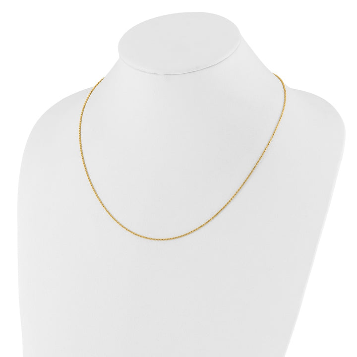 Gold 1.2mm Rope Chain, 22"