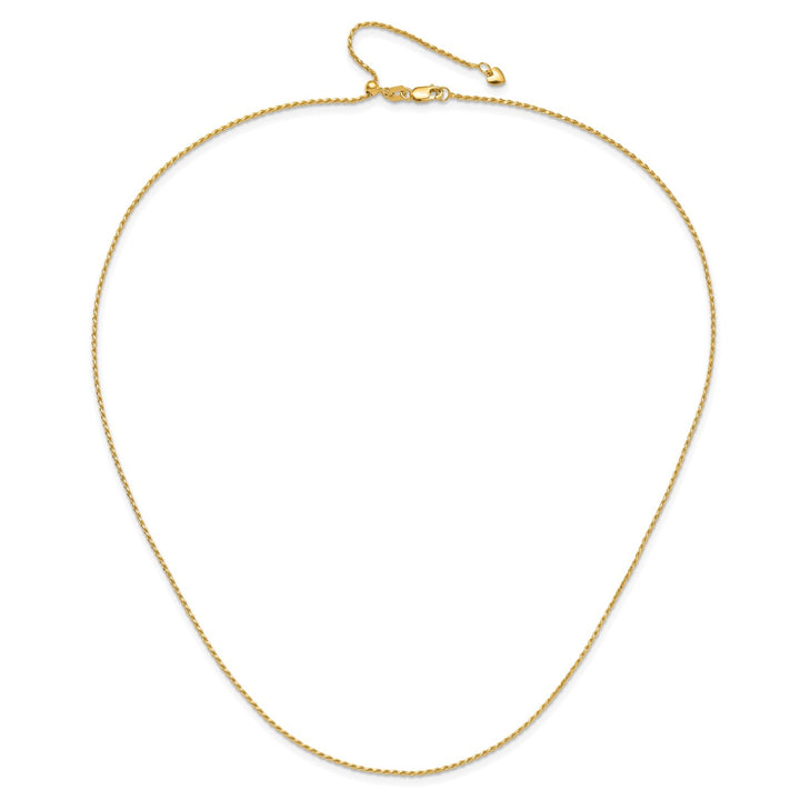 Gold 1.2mm Rope Chain, 22"