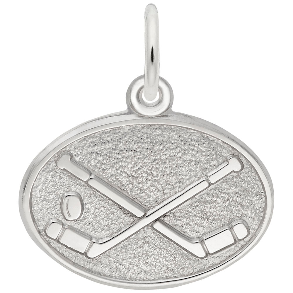 Hockey Oval Disc Charm