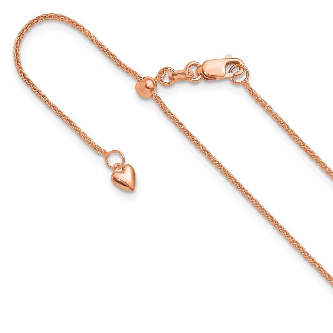 Gold 1mm Spiga (Wheat) Chain, 26"