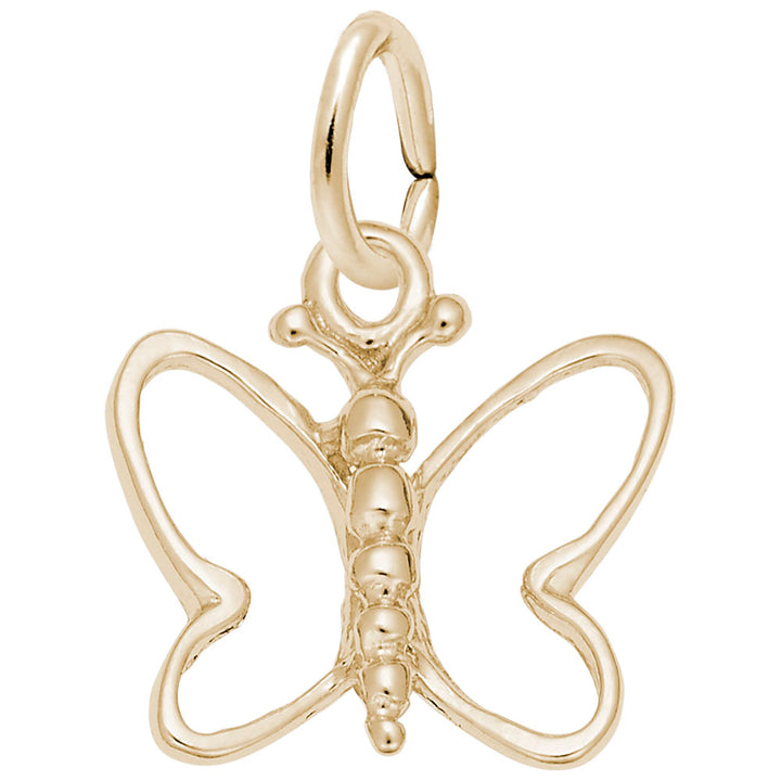 Small Open Wings Butterfly Charm - View 1