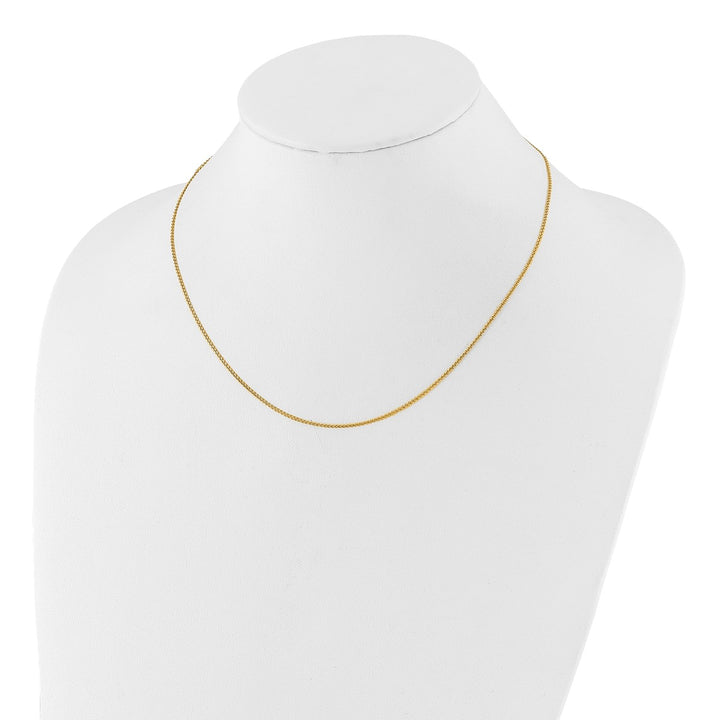 Gold 1.2mm Curb Necklaces, 22"