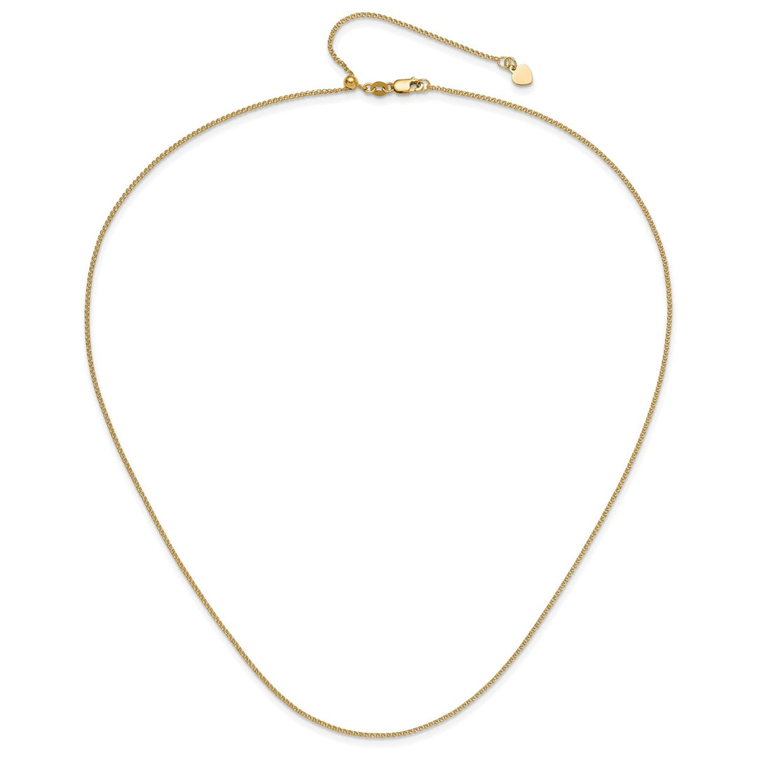 Gold 1.2mm Curb Necklaces, 22