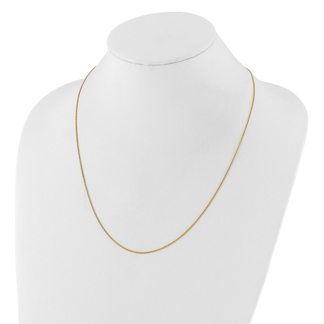 Gold 1.2mm Curb Necklaces, 22