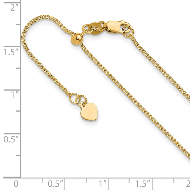 Gold 1.2mm Curb Necklaces, 22"