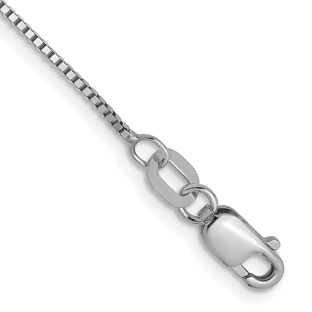 Gold 0.7mm Box Anklet, 9