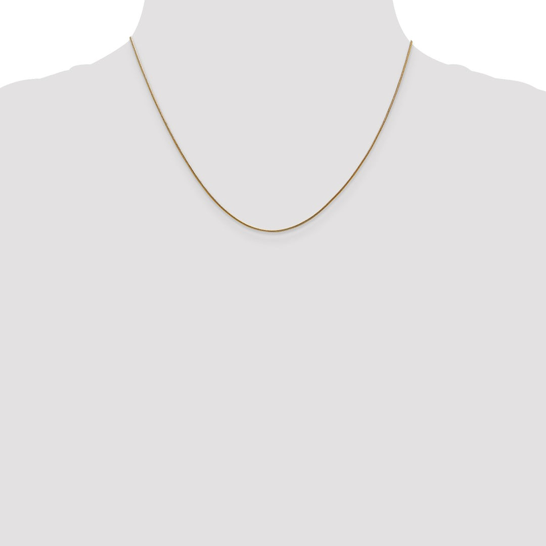 Gold 0.8mm Snake Chain, 18