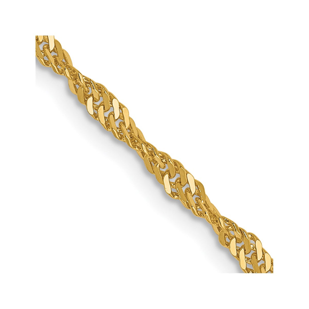 Gold 1.9mm Singapore Chain, 18