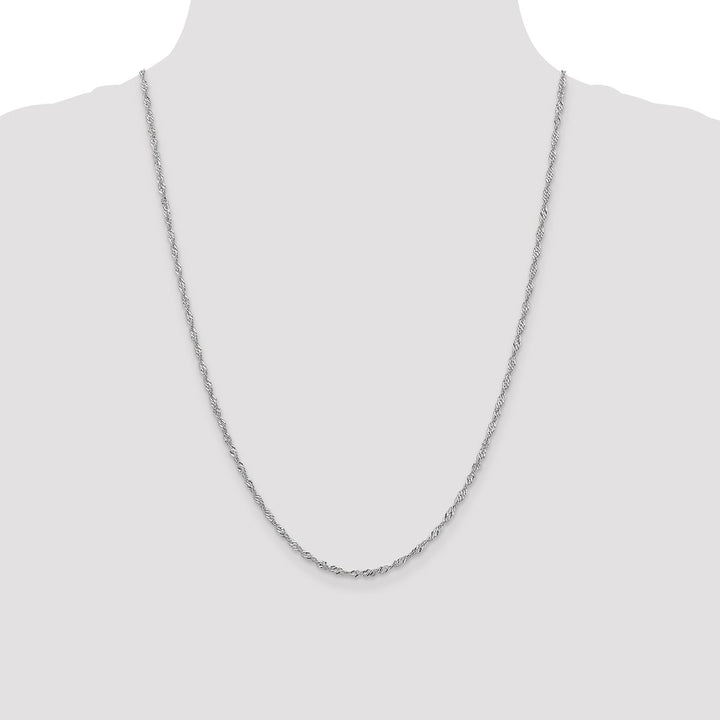 Gold 1.9mm Singapore Chain, 24"