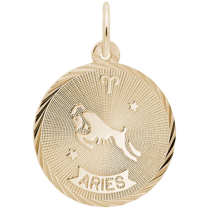 Aries Constellation Disc Charm - View 1