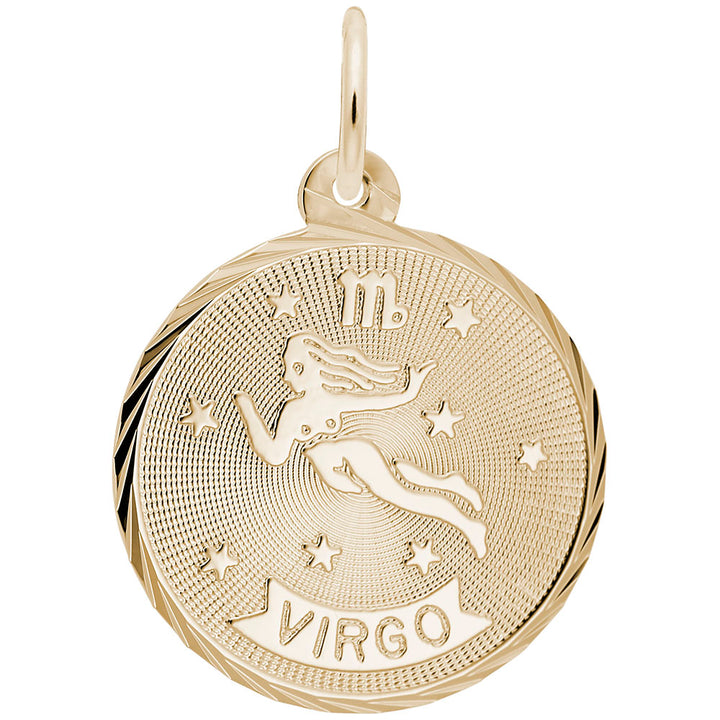 Virgo Constellation Disc Charm
