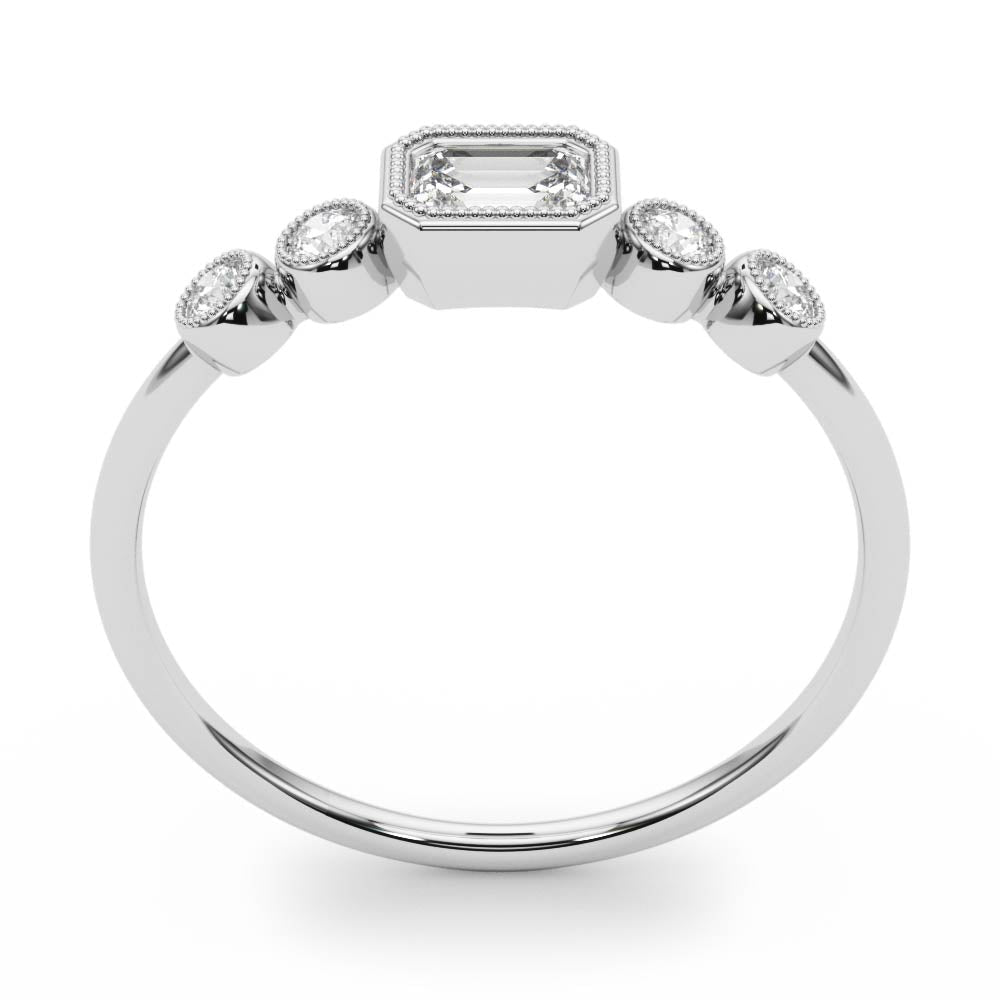 5-Stone Emerald Cut & Round Fashion Ring - Fashion Ring - Design Jewellers Edmonton