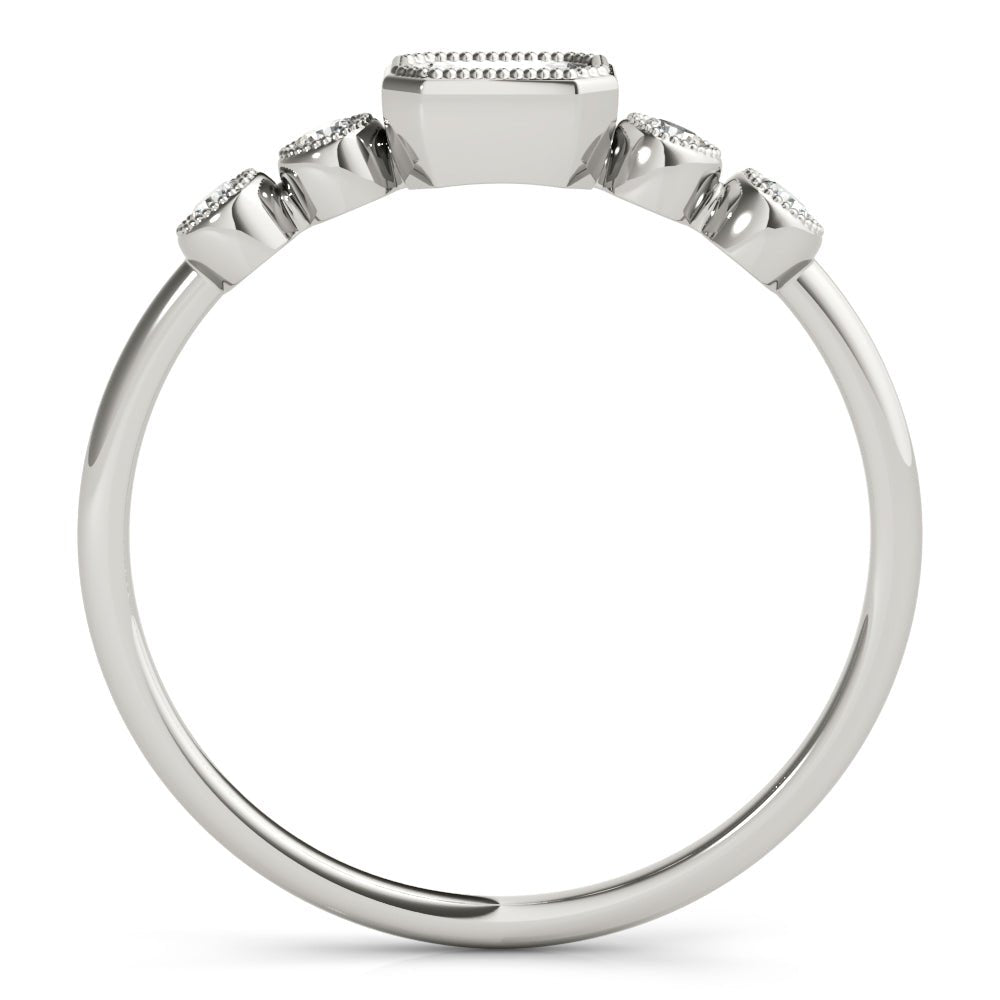 5-Stone Emerald Cut & Round Fashion Ring - Fashion Ring - Design Jewellers Edmonton