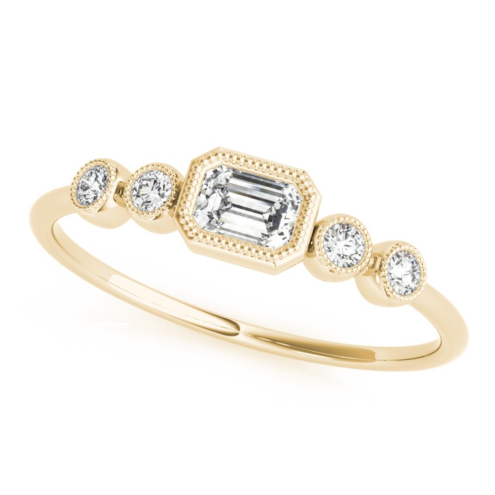 5-Stone Emerald Cut & Round Fashion Ring - Fashion Ring - Design Jewellers Edmonton