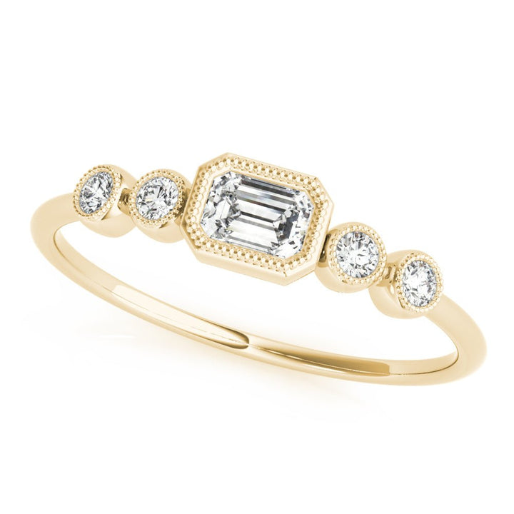 5-Stone Emerald Cut & Round Fashion Ring - Fashion Ring - Design Jewellers Edmonton
