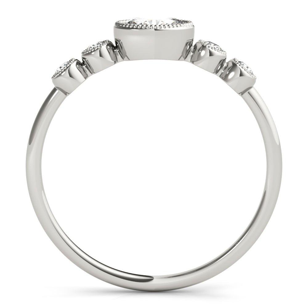 5-Stone Milgrain Oval Fashion Ring - Fashion Ring - Design Jewellers Edmonton