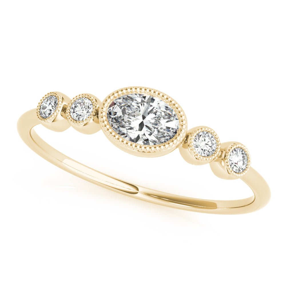 5-Stone Milgrain Oval Fashion Ring - Fashion Ring - Design Jewellers Edmonton
