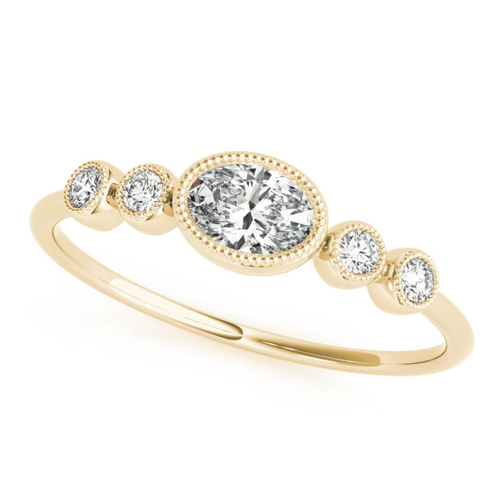 5-Stone Milgrain Oval Fashion Ring - Fashion Ring - Design Jewellers Edmonton