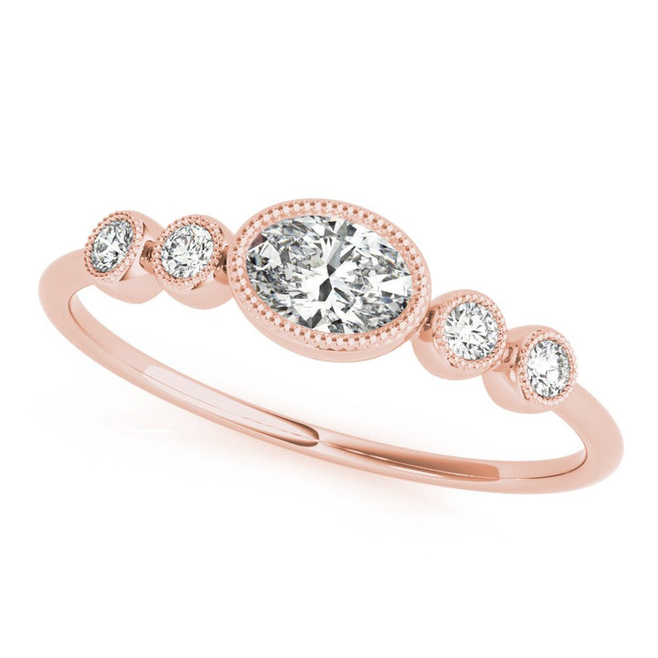 5-Stone Milgrain Oval Fashion Ring - Fashion Ring - Design Jewellers Edmonton