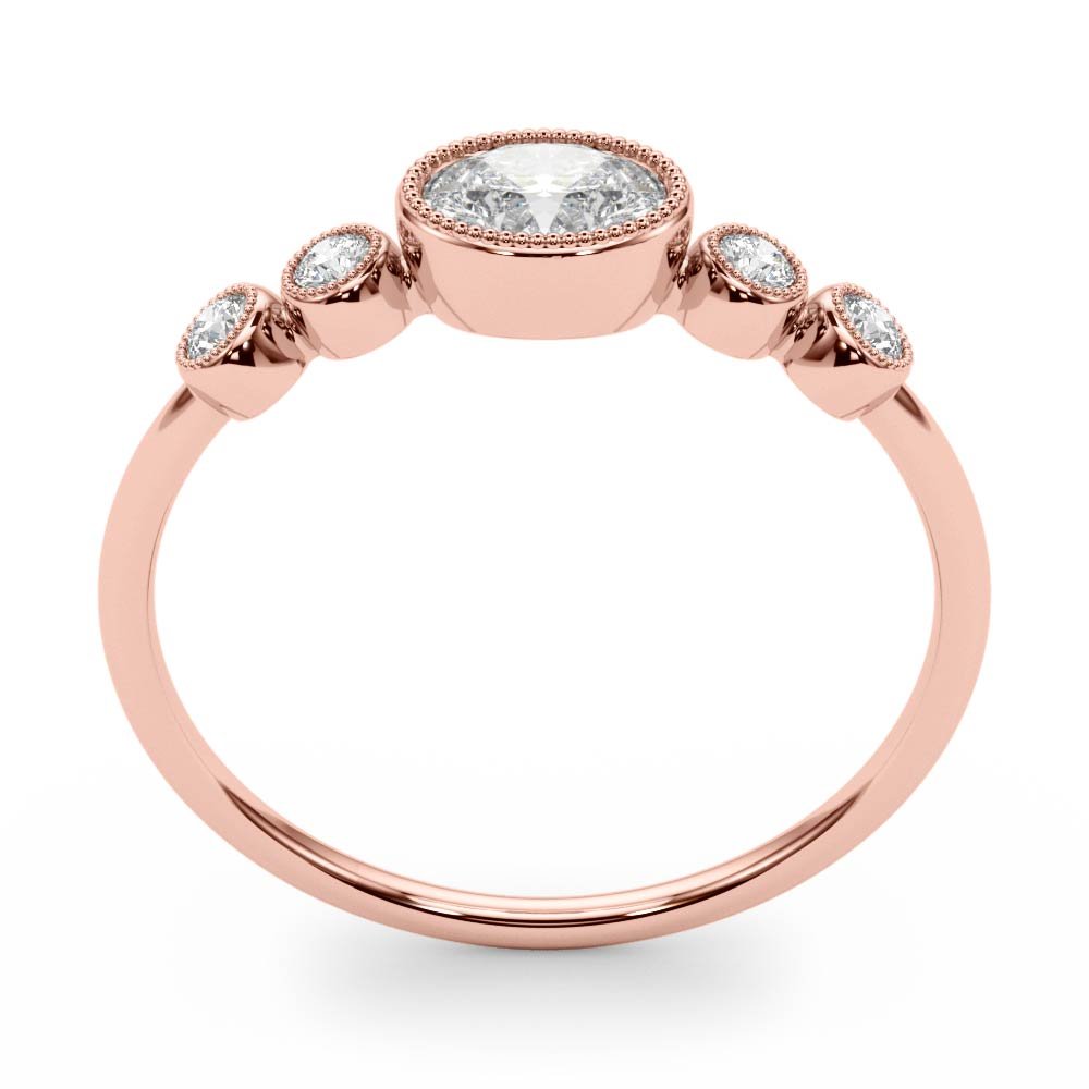 5-Stone Milgrain Oval Fashion Ring - Fashion Ring - Design Jewellers Edmonton