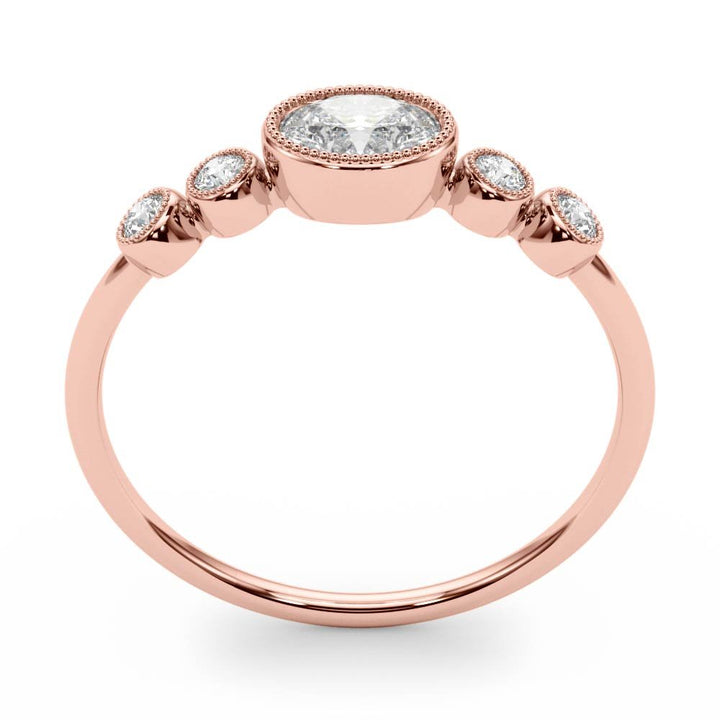 5-Stone Milgrain Oval Fashion Ring - Fashion Ring - Design Jewellers Edmonton