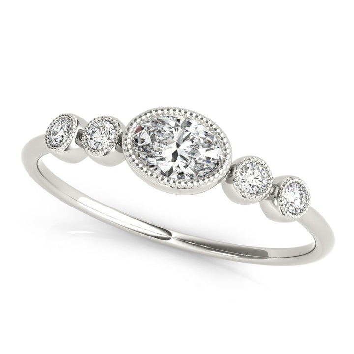 5-Stone Milgrain Oval Fashion Ring - Fashion Ring - Design Jewellers Edmonton