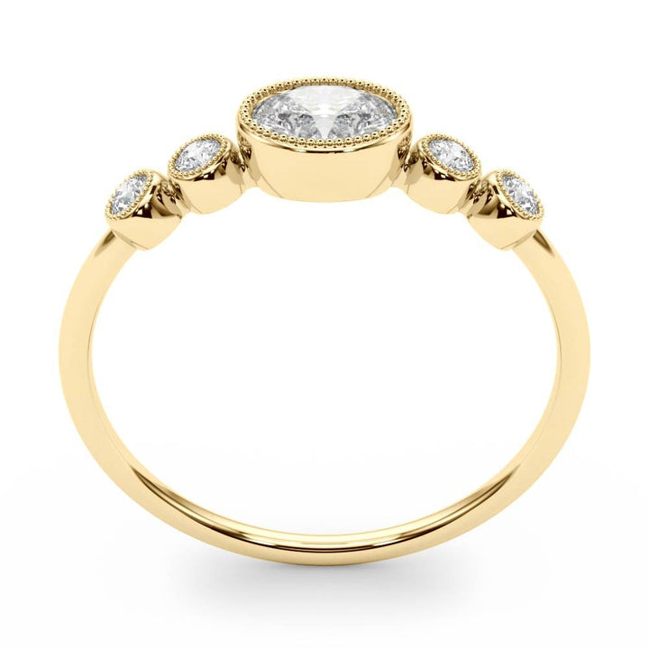 5-Stone Milgrain Oval Fashion Ring - Fashion Ring - Design Jewellers Edmonton