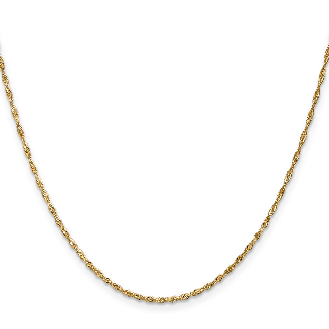 Gold 1.3mm Singapore Chain, 18