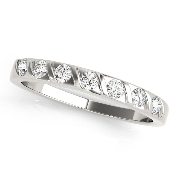 0.25CTW 14K  Gold Slim Design Diamond Band